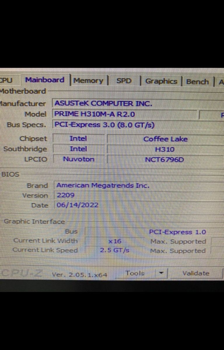 ASUS マザーボード PRIME H310-A  LGA1151 動作確認済 メモリ16GBセット