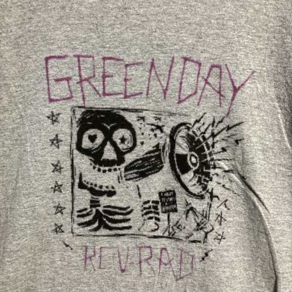 YNR ★1円スタート☆ 古着 バンド Tシャツ グリーンデイ GREENDAY 骸骨 メガホン / 80s 90s ビンテージ vintage_画像3