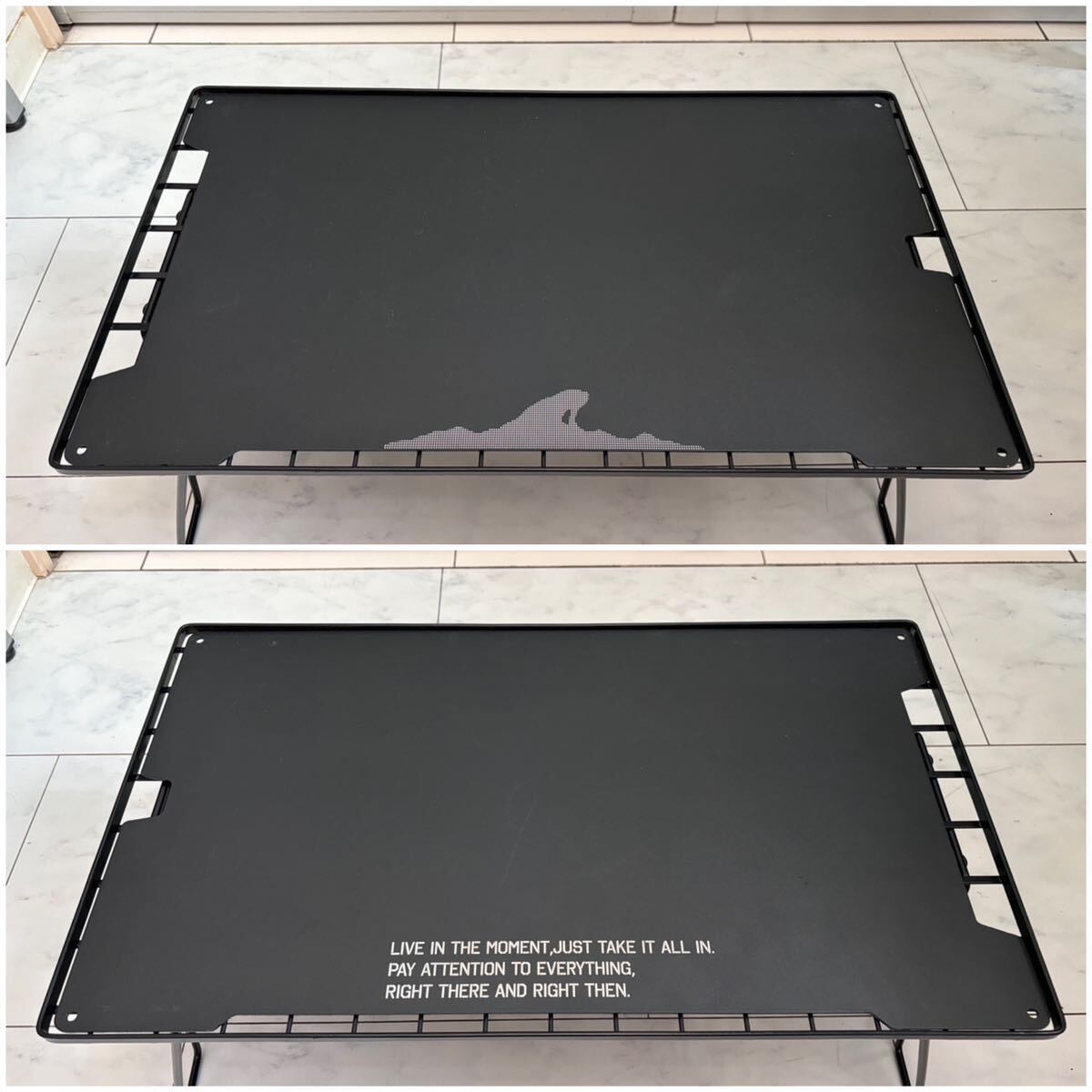 NANGOGEAR（南湖ギア アウトドア） キャンパーズ マルチラック フィールドラック セット 天板 アルミ製 粉末塗装 バンブー 収納ケース付の画像3