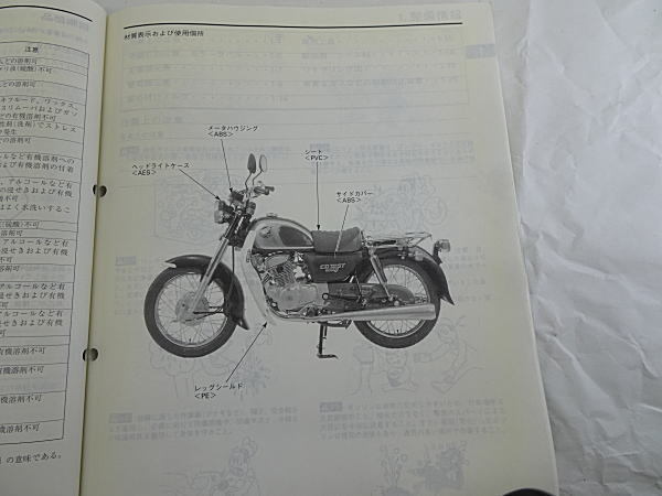 ベンリィCD125T　JA03　サービスマニュアル　中古品_画像4