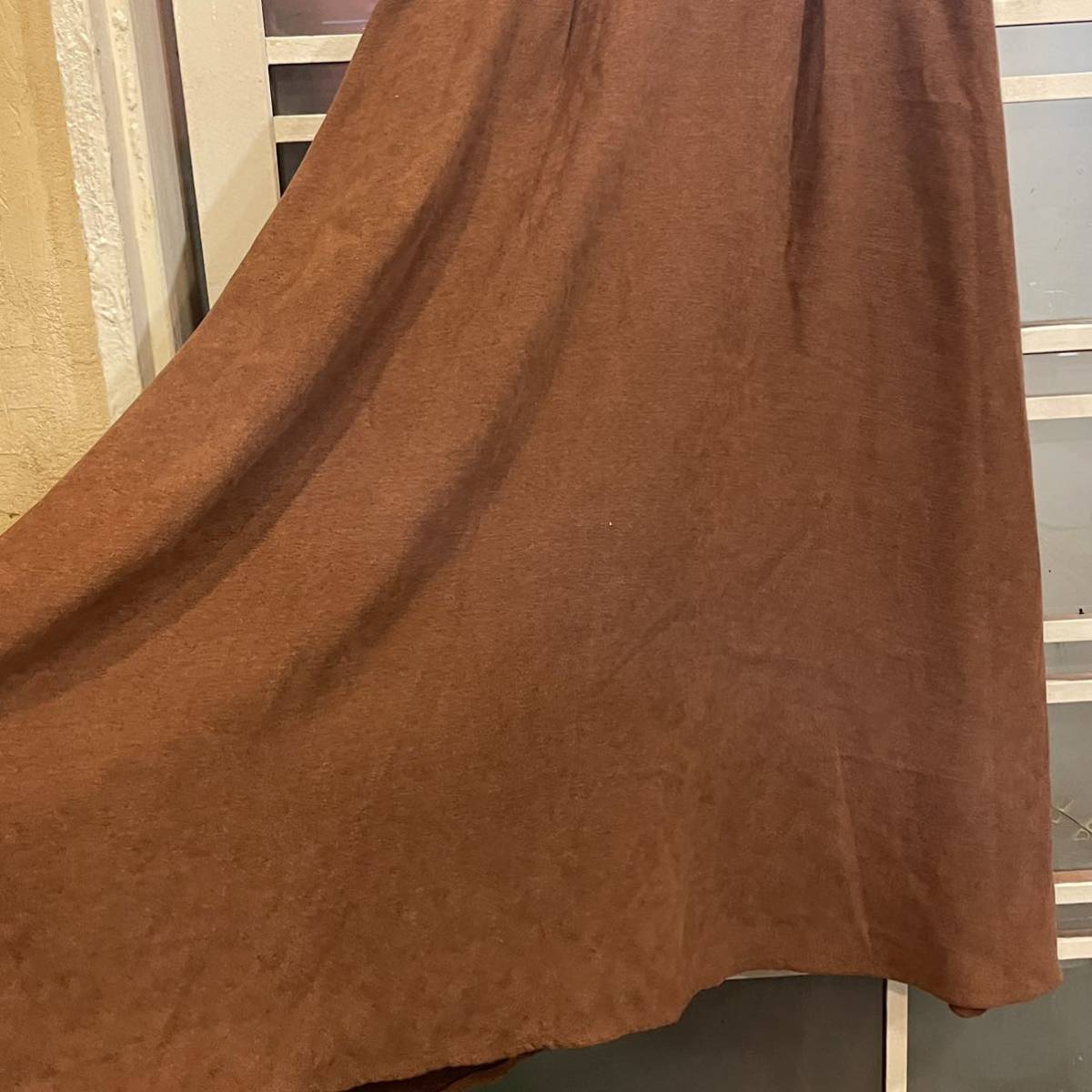  длинная юбка flair L Brown чай 
