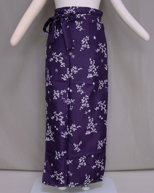 マドンナ新柄二部式袷着物 K4676-17M 送料無料 サイズM 紫色の二部式きもの 帯不要のきもの 小紋柄の洗える着物の画像2