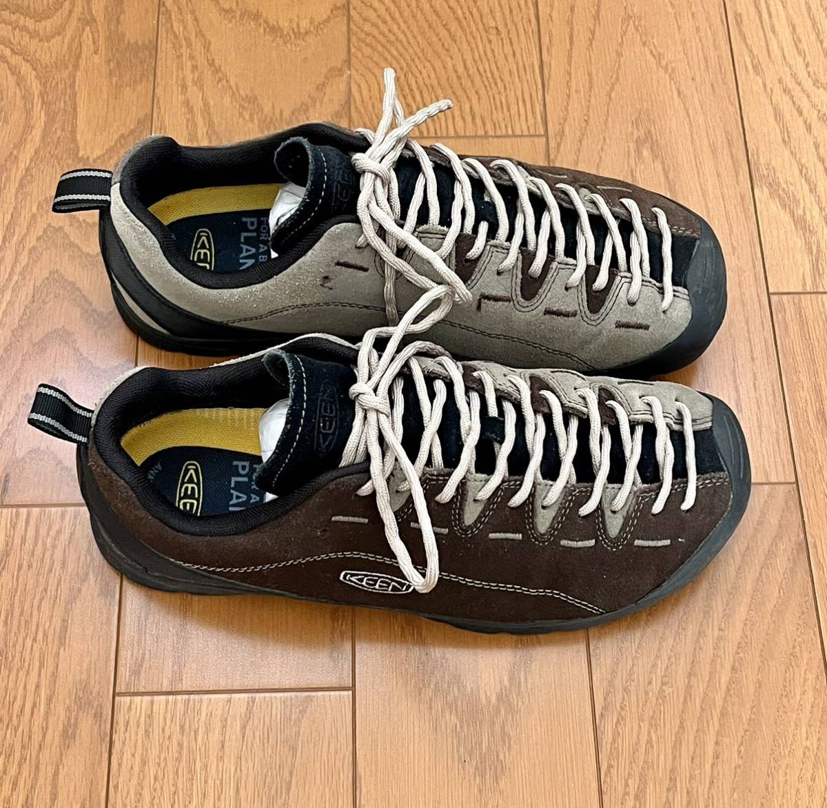 KEEN ジャスパー MULTI/PALEOLIVE　USED美品 EU42 US９ UK８ JP27 JASPER The Original Outdoor Sneaker._画像4