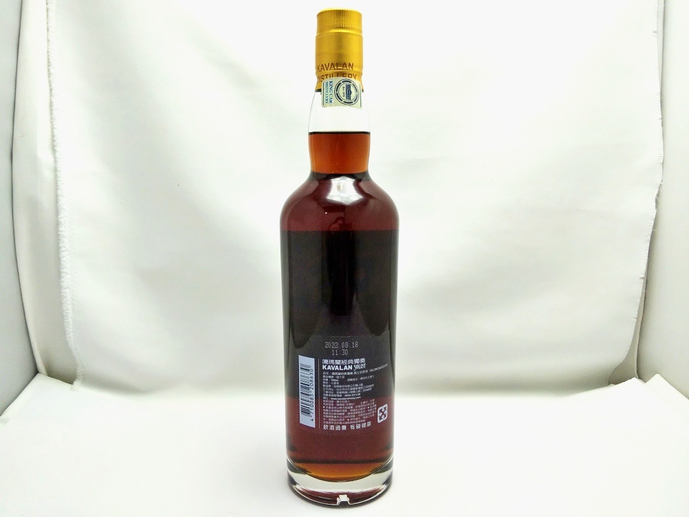 B24-567 カバラン ソリスト オロロソ シェリーカスク 700ml 58.6% ウイスキー KAVALAN SOLIST 台湾 TAIWAN ミニボトル/木箱付き 未開栓の画像4