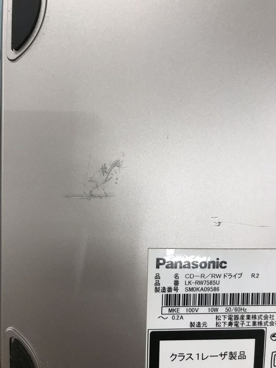 Panasonic CD-R/RWドライブ　 LK-RW7585U 本体のみ　通電のみ確認　（80s）_画像5