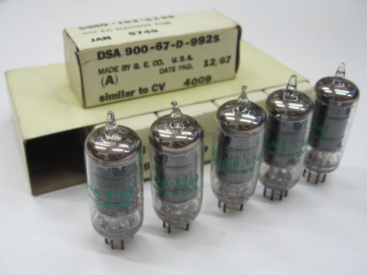 ★☆（管VA001） GE JAN 5749/6BA6 5本セット / NOS GE JAN 5749/6BA6 5pcs☆★_画像1