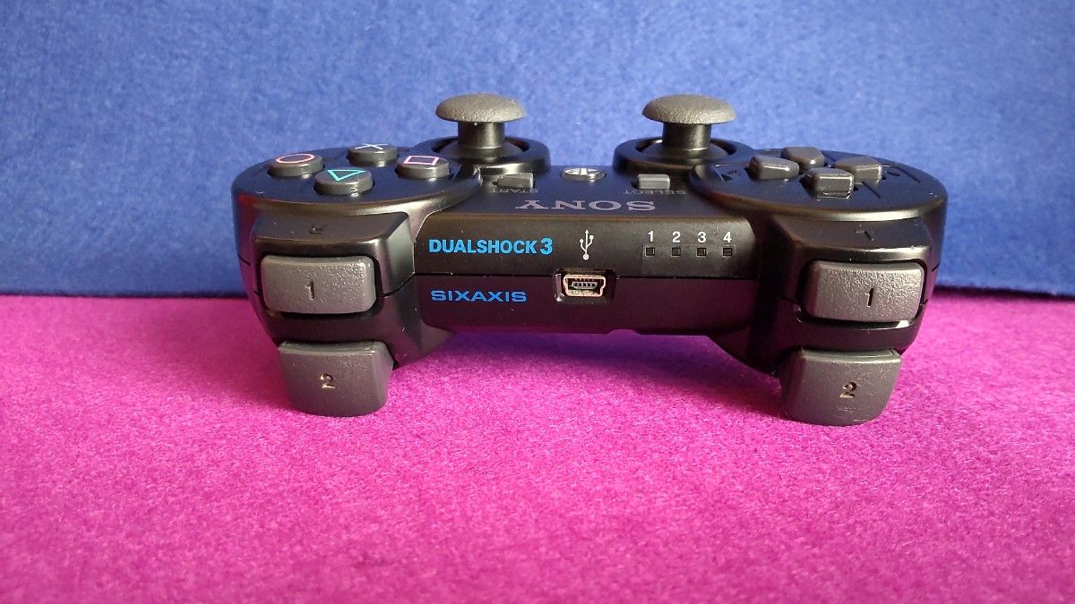 ソニーDUALSHOCK3 デュアルショック3 SONY純正品 ブラックおまけUSBケーブル１本