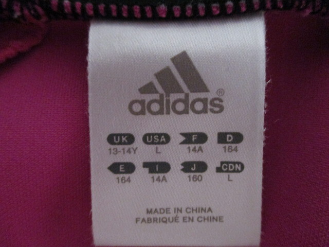 * Adidas * * pretty jersey jumper * 160. pink 40308