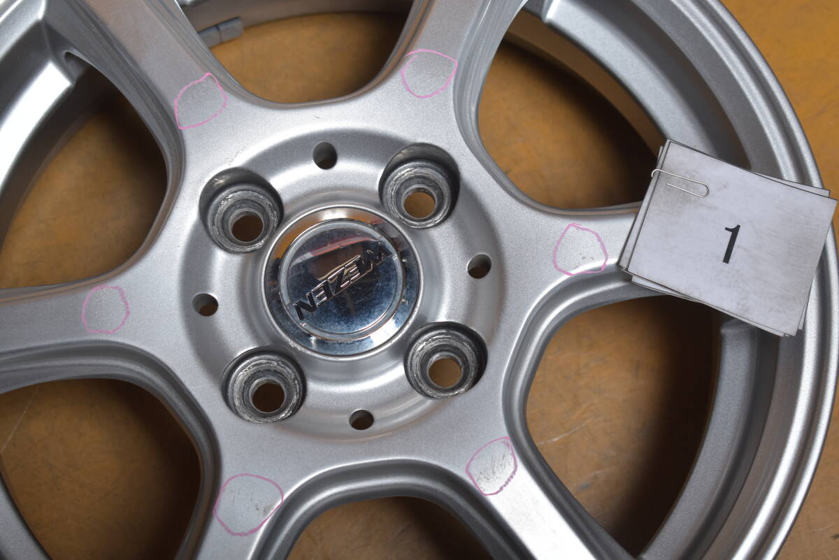 240312501447210 WEZEN 14×4.5J +45 4穴 PCD100 ハブ径67mm 4本セットの画像6