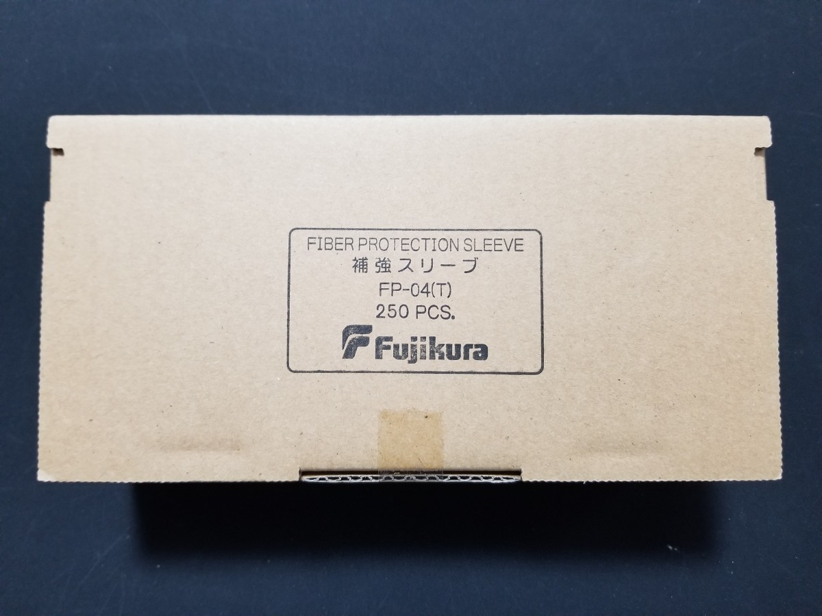 フジクラ　FP-04(T) 2箱 500本(250本×2) 光ファイバ 補強 保護 スリーブ単心～8心 テープスリーブ長40mm_画像1