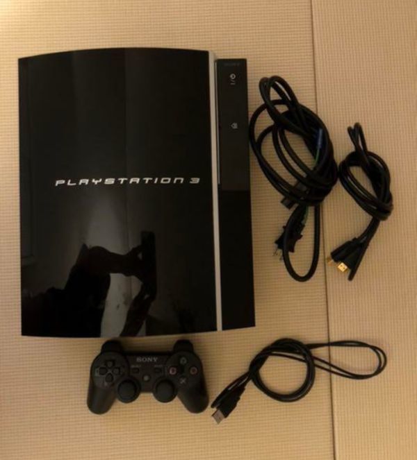 美品 動作確認済 PS3本体一式 コントローラー 厚型 初期型 ブラック プレステ3 PlayStation3 ソニー SONY 美品外箱 HDMI付き　_画像2
