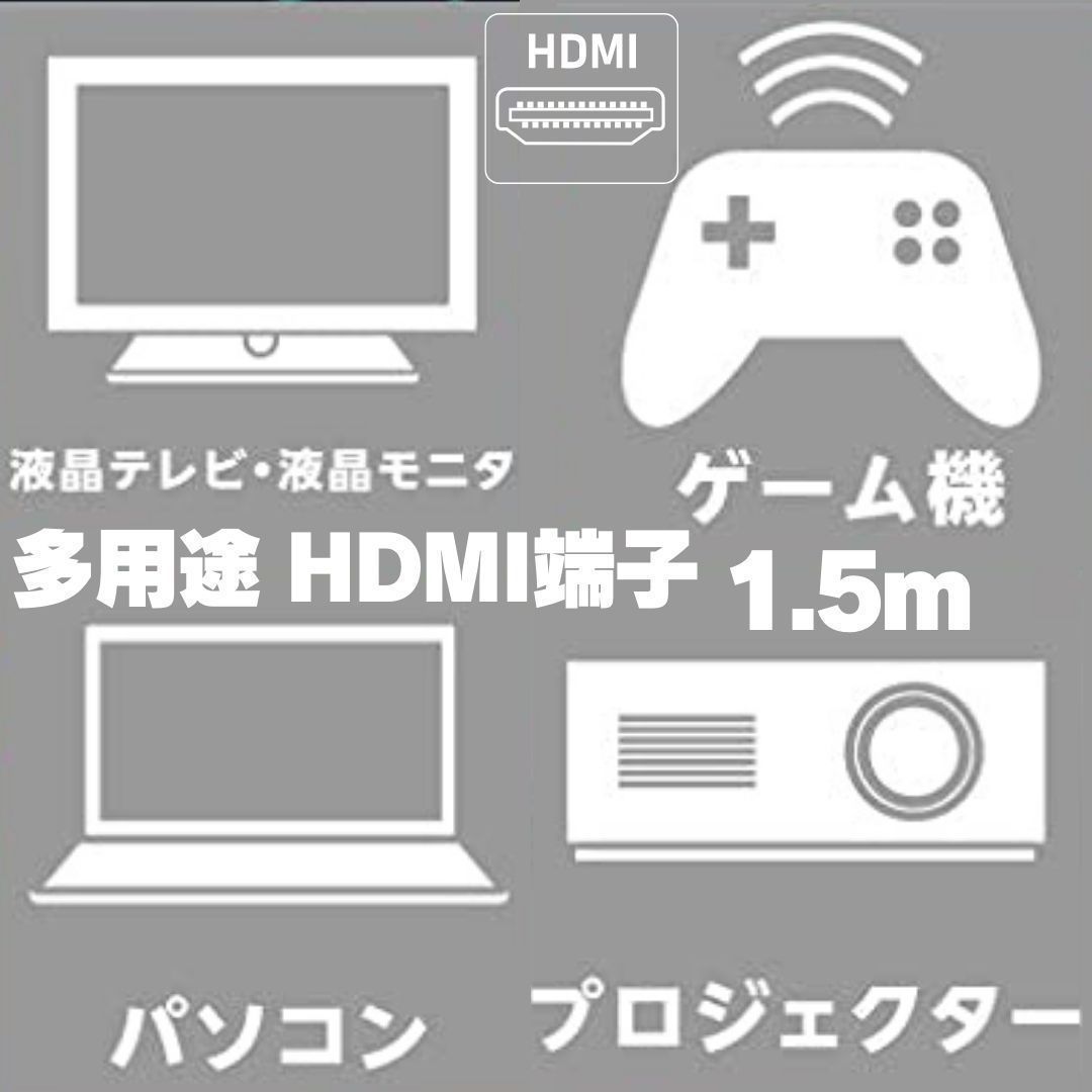 2本セット HDMI ゲーム Switch ケーブル iPhone 変換 パソコン 配線 HDMI ケーブル 4k2k対応 ゲーム機 録画 フルHD 対応 端子 メッキ A02_画像3