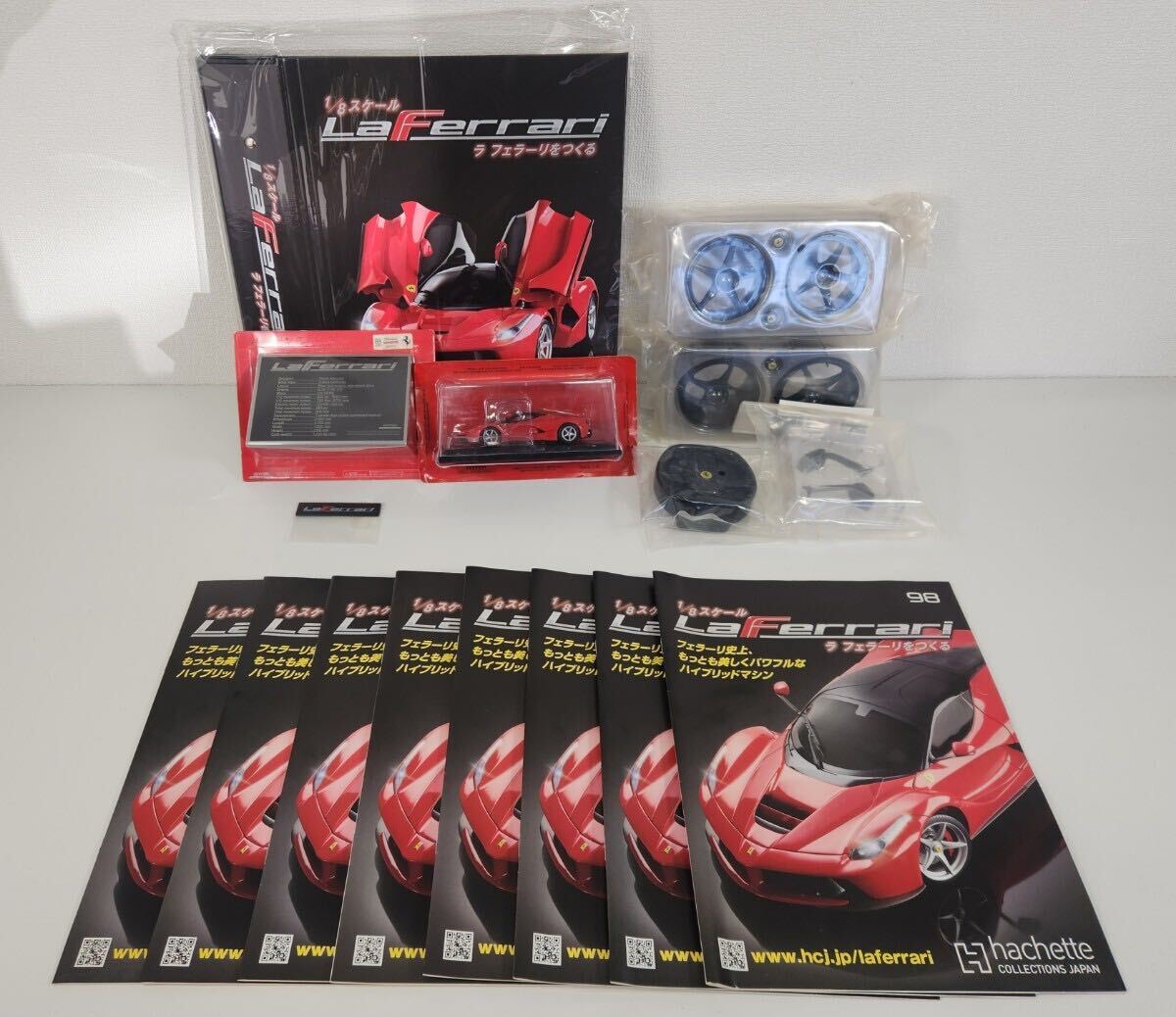 W☆ 完成品 アシェット 1/8スケール 週刊 ラ・フェラーリをつくる hachette La Ferrari フェラーリ 現状品 ディアゴスティーニ 動作確認済の画像3