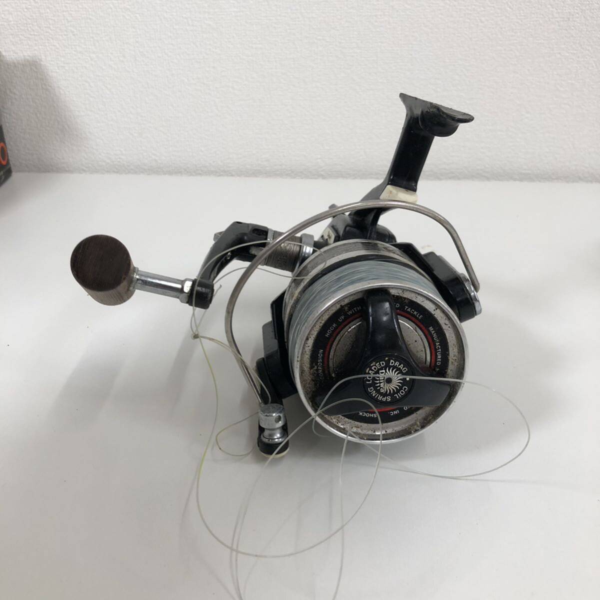 Z※ DAIWA ダイワ ミリオンマックス GS-8000 スピニングリール オムリンピック ファイター 160 リール セット 糸巻き済み 傷 汚れ 有り_画像3