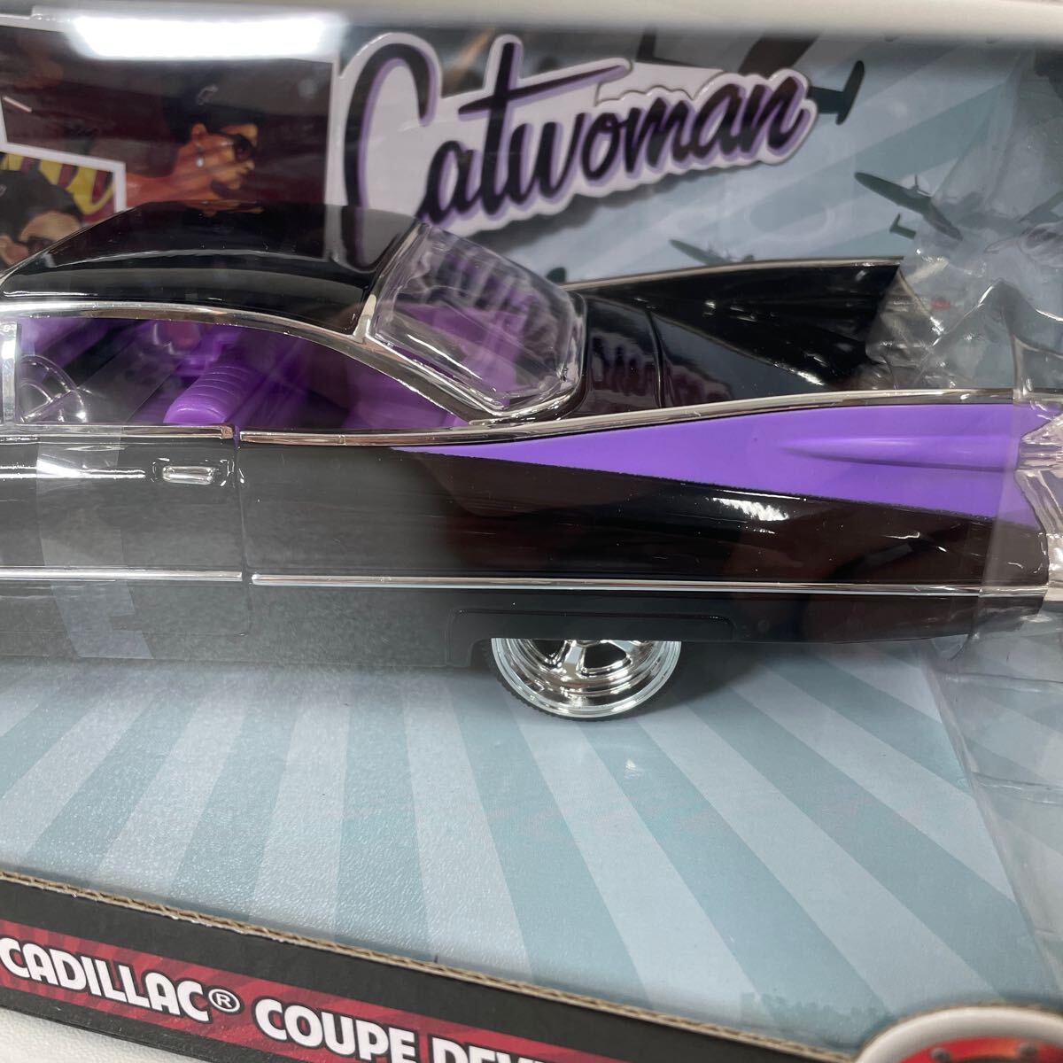 G◎ Jada Toys ジャダ 1/24 1959 Cadillac Coupe Deville Custom Catwoman キャデラック デビル クーペ ミニカー 新品_画像6