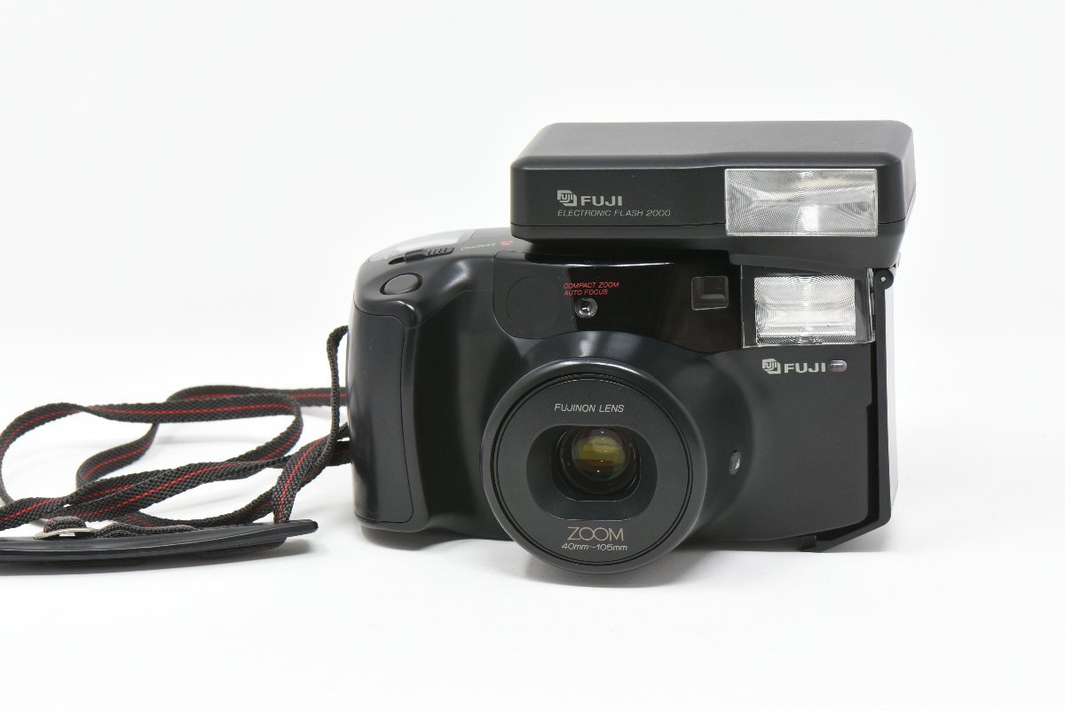 FUJI ZOOM CARDIA 2000 DATE Compact Film Camera / FLASH 付き ※通電確認済み、現状渡し_画像1