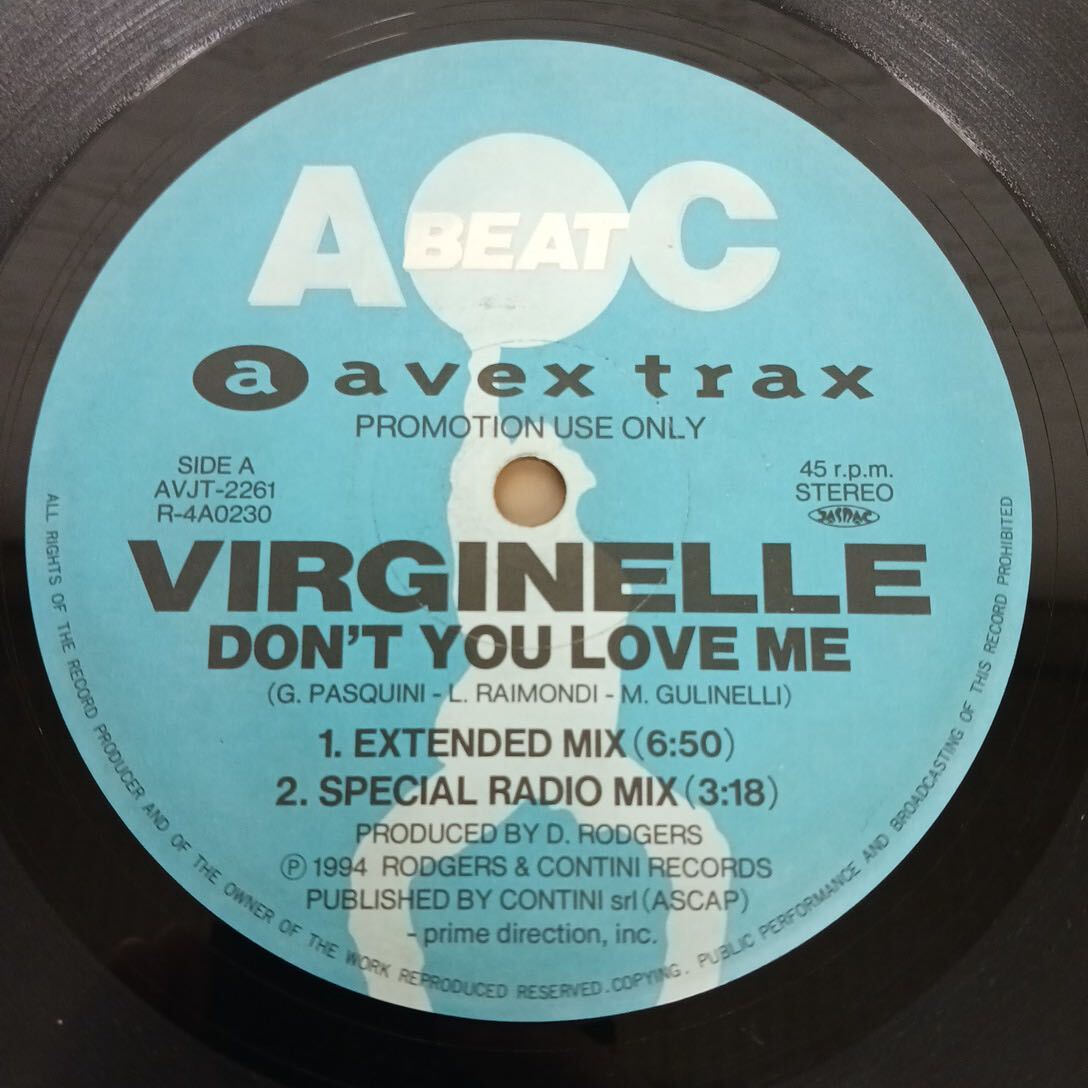 VIRGINELLE /VITO DON'T YOU LOVE ME /LIVIN' IN AMERICA 45RPM 見本盤【管5】 の画像1