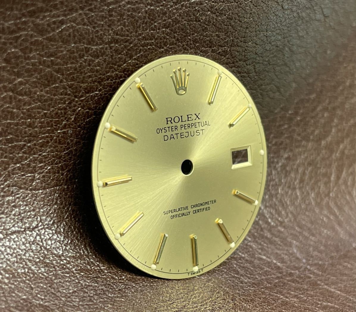 ロレックス デイトジャスト シャンパン ダイヤル 貴重トリチウム 文字盤 本物 オリジナル ROLEX DATEJUST 3035 3135 Ref. 16013の画像2