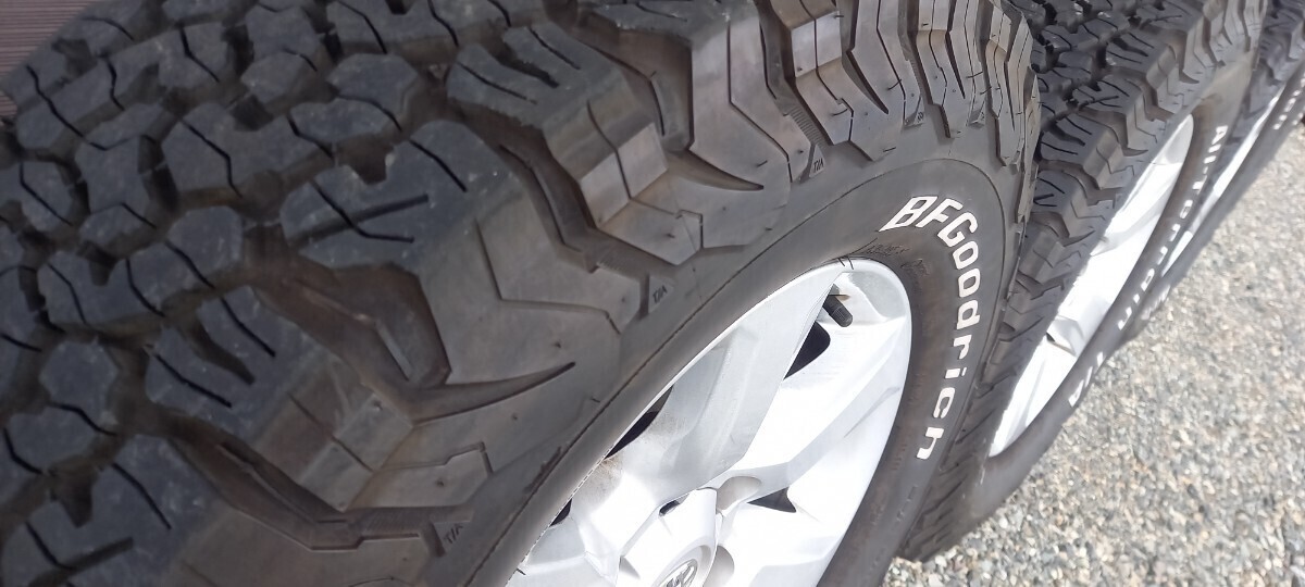 バリ溝！9分山 2021年製 BF Goodrichグッドリッチ★All Terrain T/A 265/70R17★ランクルプラド純正ホイール 4本セット★売り切り！_画像5