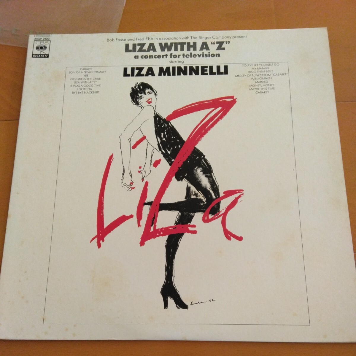 ライザ・ミネリ/ライザ・ウィズ・ア・Z オリジナル　テレビジョン　サウンドトラック　レコーディング　1972年　LPレコード_画像1