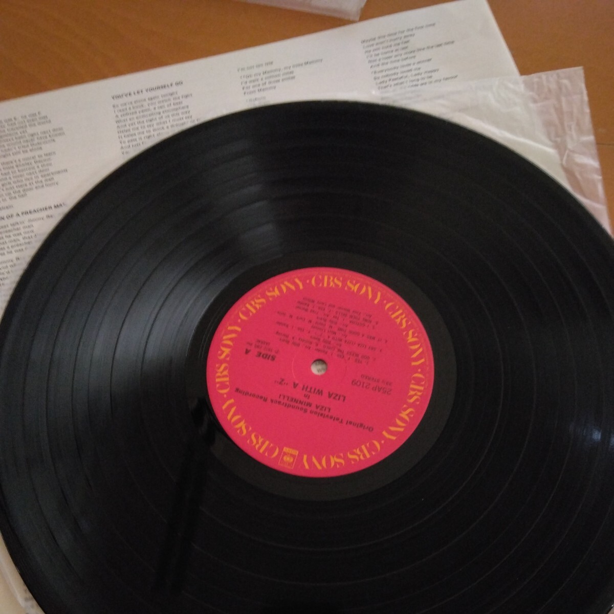ライザ・ミネリ/ライザ・ウィズ・ア・Z オリジナル　テレビジョン　サウンドトラック　レコーディング　1972年　LPレコード_画像8