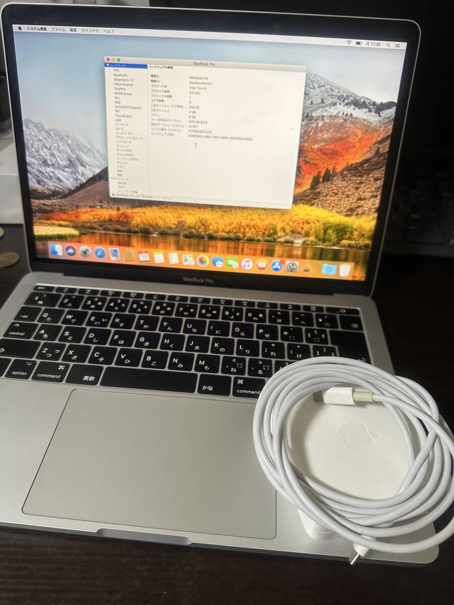 MacBook pro 2017 Core i5 [2.3GHz] 8GB/SSD256GB/13 inch Bn phm JIS hng Bc　b_画像9
