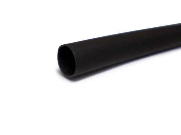 熱収縮チューブ 内径 4mm×2m ブラック 配線カバー 延長可 黒 絶縁 保護 被覆用/10дの画像2