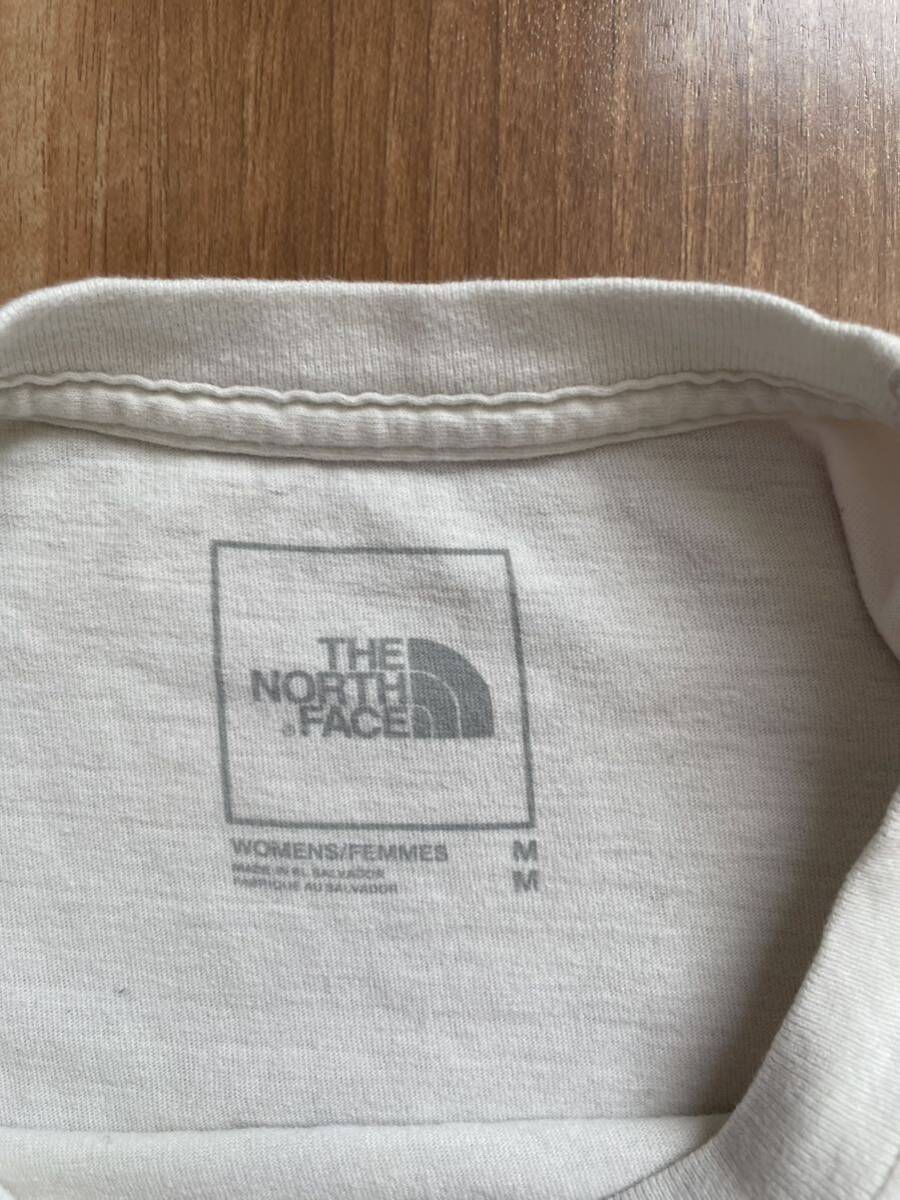 THE NORTH FACE ショートスリーブ 半袖Tシャツ レディースM USサイズ オフホワイト 送料無料 ザノースフェイスの画像5