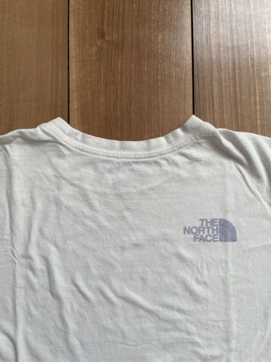 THE NORTH FACE ショートスリーブ 半袖Tシャツ レディースM USサイズ オフホワイト 送料無料 ザノースフェイスの画像4