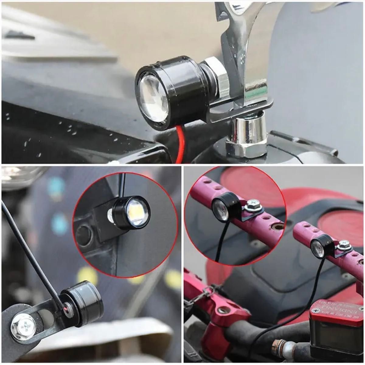 ピンク ストロボライト バイク フラッシュ 自動車 LED 蛍ランプ 暴走ランプ ナンバー灯 デイライト