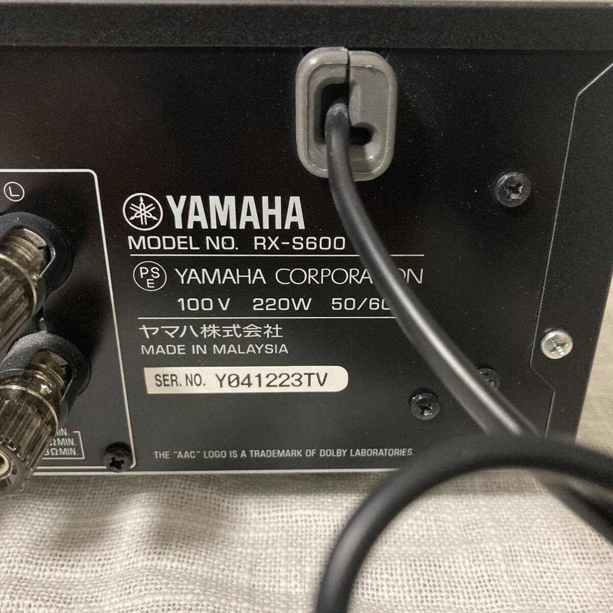 YAMAHA ヤマハ RX-S600 AVアンプ 【修理品】_画像5