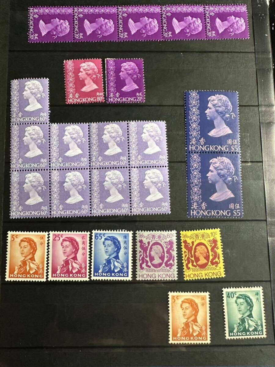 香港切手　エリザベス女王/記念　約135枚まとめ　未使用_画像2