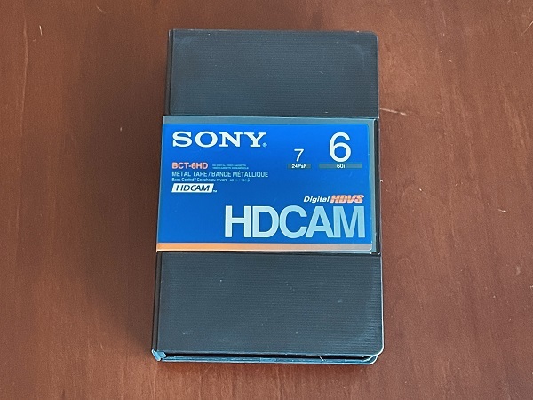 SONY BCT-6HD HDCAM テープ 6分 使用済 ソニー METAL TAPE BAND METALLIQUE Digital HDVS HD DIGITAL VIDEO CASETTE の画像1