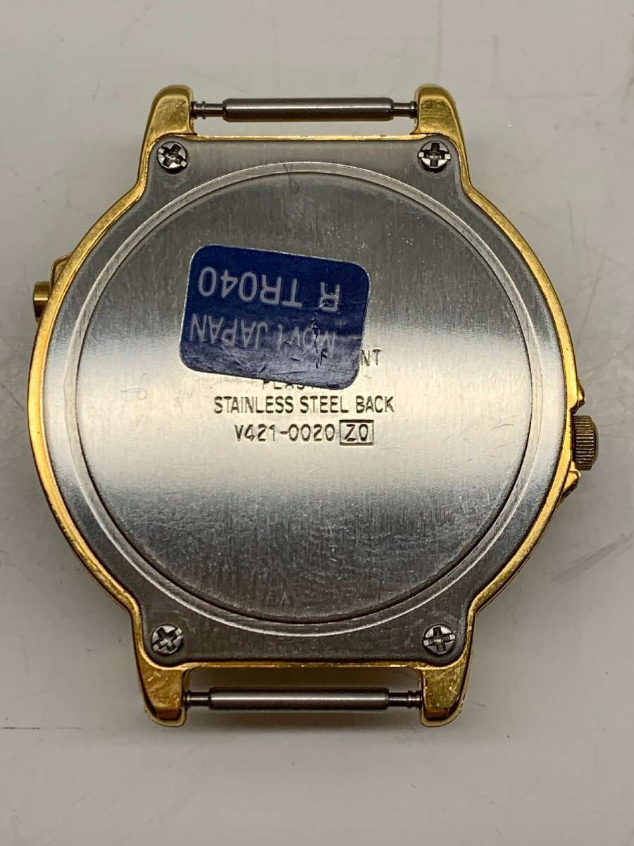 【稼働品】ローラス LORUS ディズニー ミッキーマウス V421-0020 ホワイト文字盤 クォーツ腕時計 QZ 電池交換済みの画像9