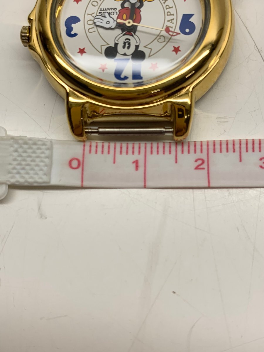 【稼働品】ローラス LORUS ディズニー ミッキーマウス V421-0020 ホワイト文字盤 クォーツ腕時計 QZ 電池交換済みの画像10