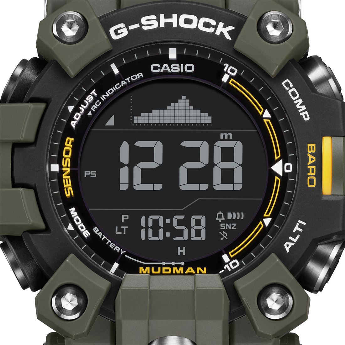 【新品未使用】G-SHOCK★GW-9500-3JF★MUDMAN(マッドマン)★トリプルセンサー搭載★国内正規品★タグ付き★送料も安い★電波ソーラー_画像6