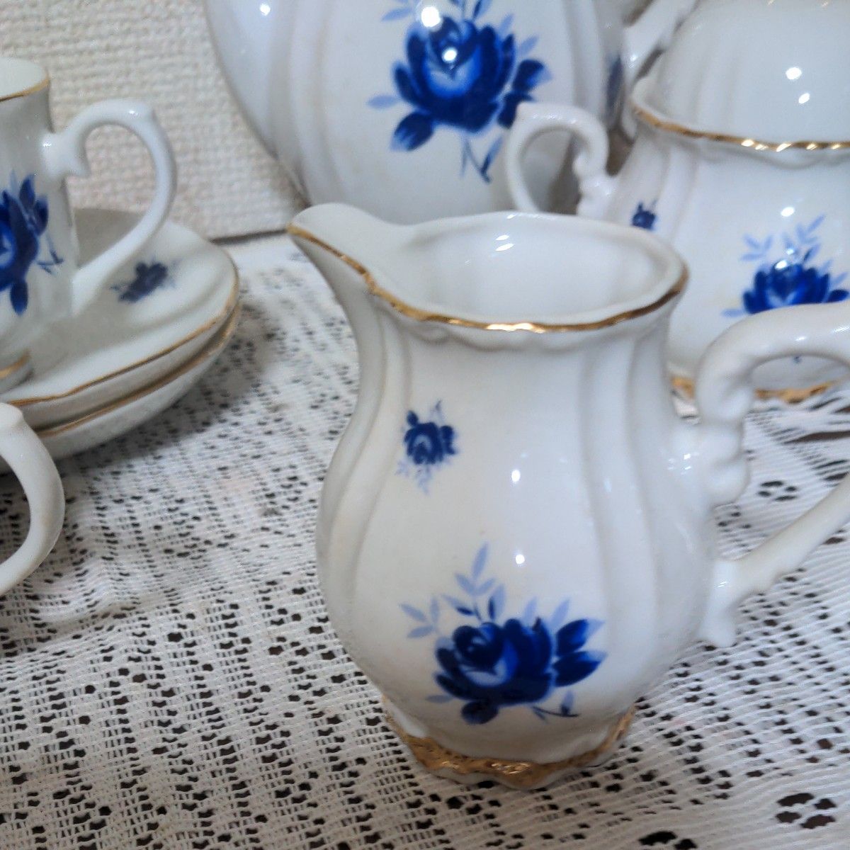 アンティーク HAYASHI CHINA カップ& ソーサー 5客・ シュガー アンティーク HAYASHI CHINA カップ& ソーサー 5客・ シュガー