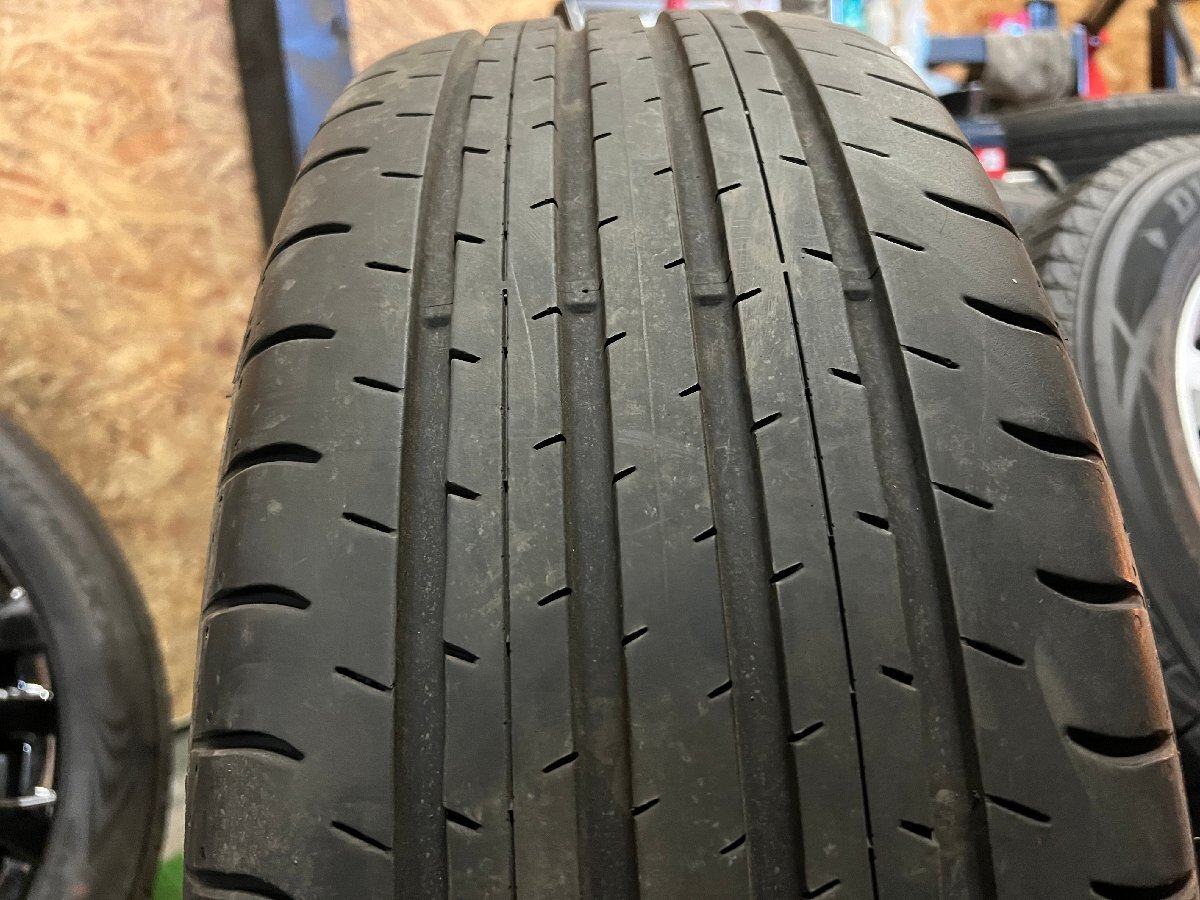 美品 TOYOTA 新型 アルファード 40系 Zプレミアム 純正 19インチ 7J +40 225/55R19 DUNLOP 2023年製 バリ山 タイヤホイール 4本セット Kの画像9