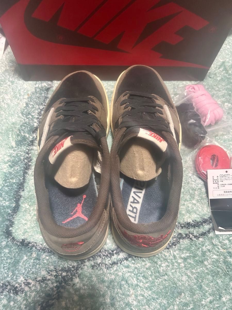 Travis Scott × Nike Air Jordan 1 Low OG SP-T  "Black/Dark Mocha"