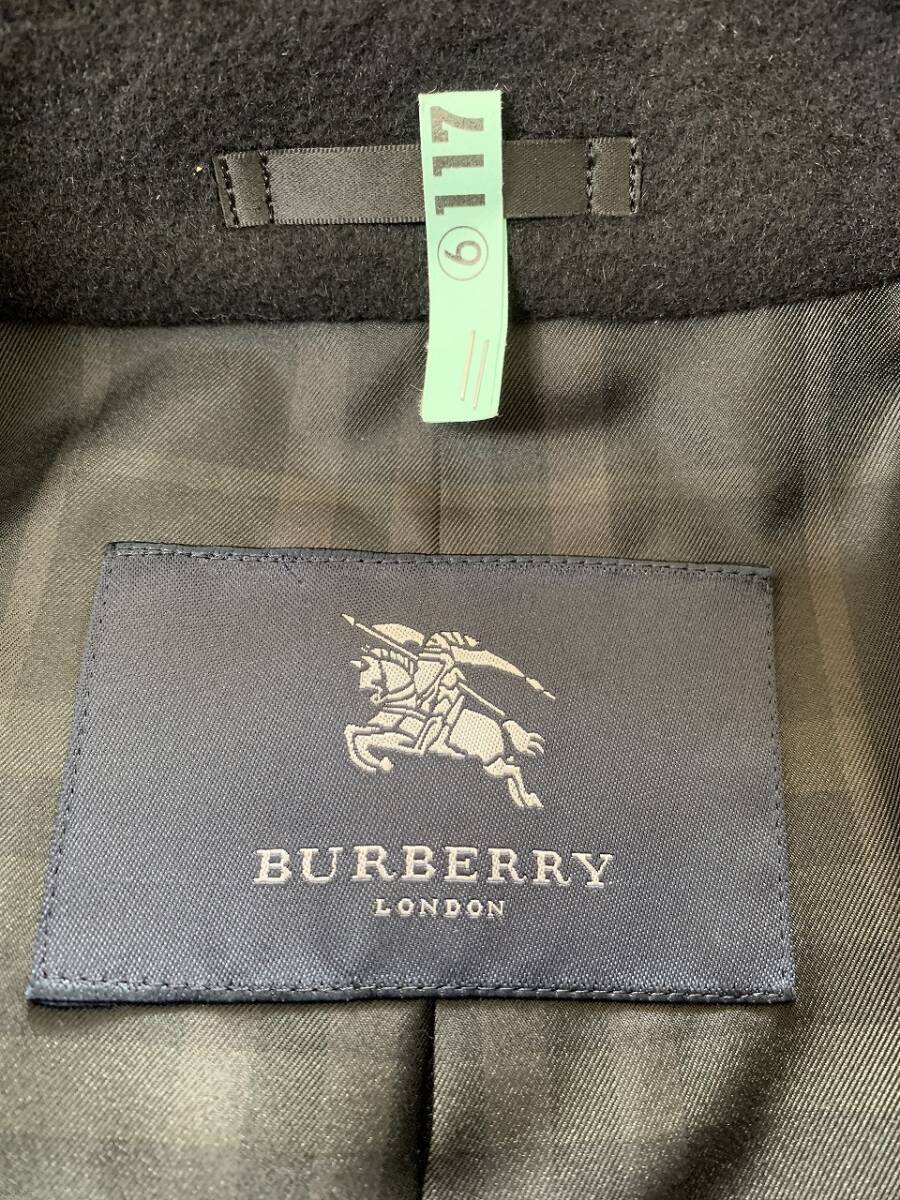 美品　BURBERRY LONDON　バーバリー　BJC02-700-09　92-170-5(M)　コート　ロングコート　メンズ　ブラック　①_画像7