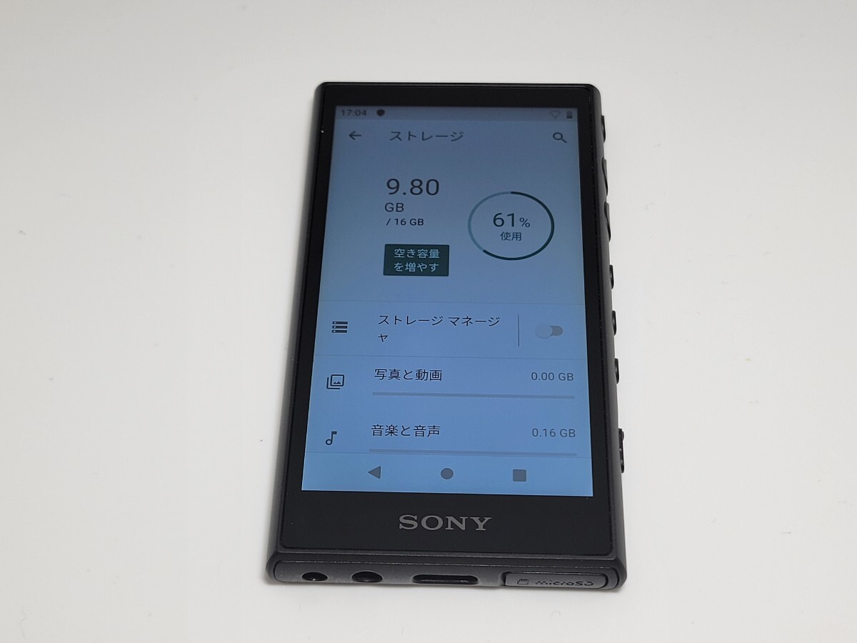 動作品☆極美品☆WALKMAN Aシリーズ NW-A100シリーズ NW-A105 ブラック 動作確認済み RED 超美品 BLACKの画像7