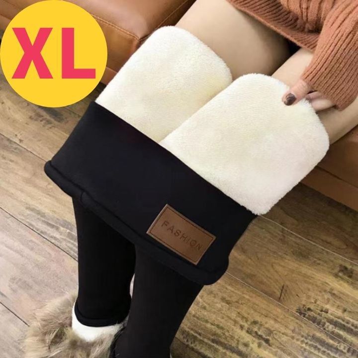 レギンス 裏起毛 暖かパンツ XL タイツ モコモコ 極暖 防寒 スキニー ボア