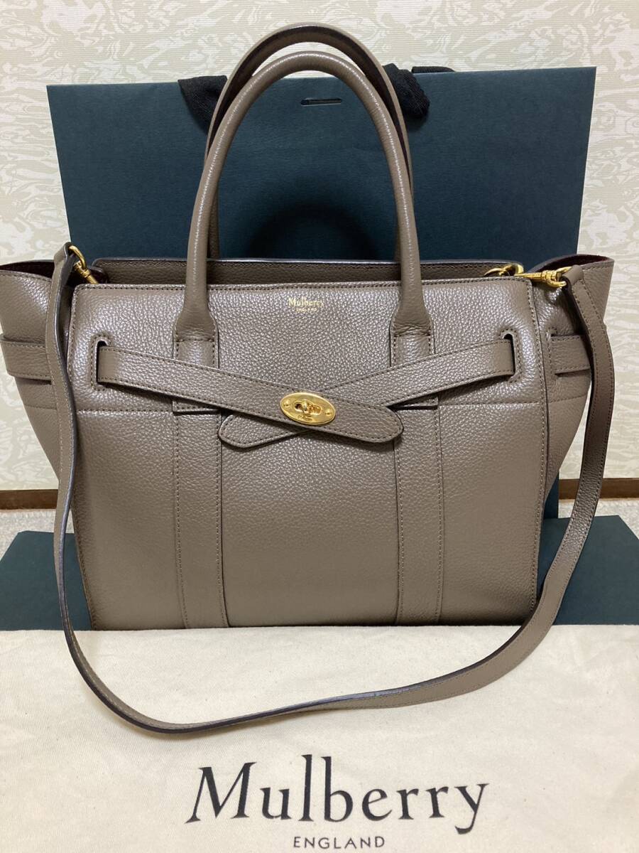 【送料無料】Mulberry マルベリー　ハンドバッグ　スモールジップドベイズウォーター_画像1