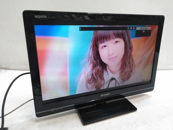 ◇SHARP シャープ LED AQUOS LC-24K5 24V型 地デジ液晶テレビ リモコン付き 0319E6H 〒140 ◇_画像1