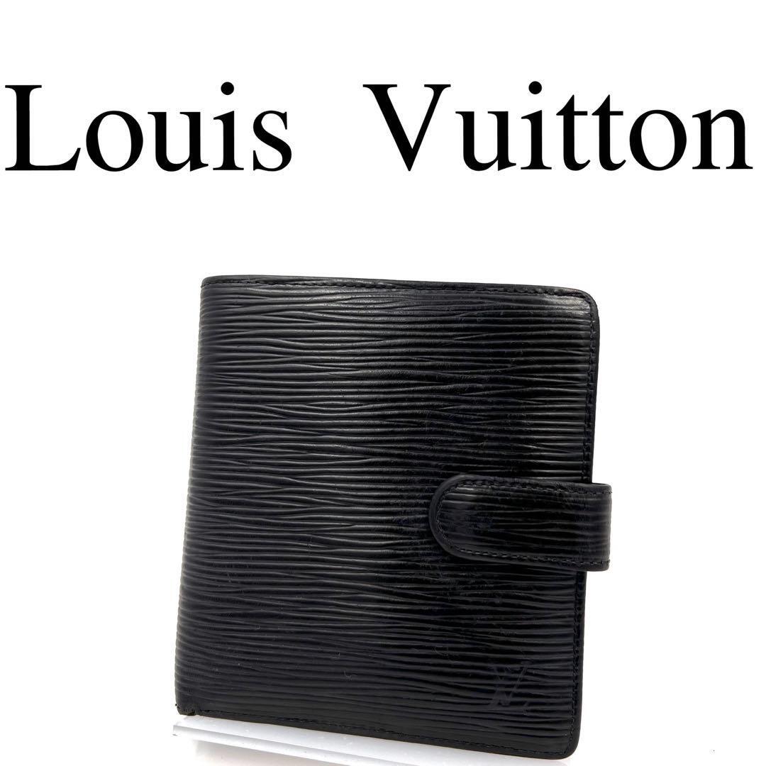 Louis Vuitton ルイヴィトン 折り財布 エピ ブラック系 総柄の画像1