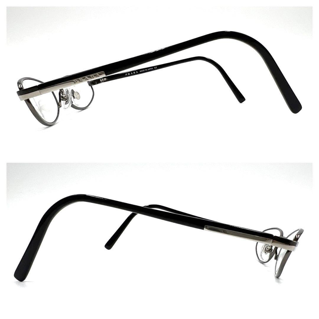PRADA プラダ メガネ 眼鏡 度なし VPR56FA サイドロゴ フルリム_画像3