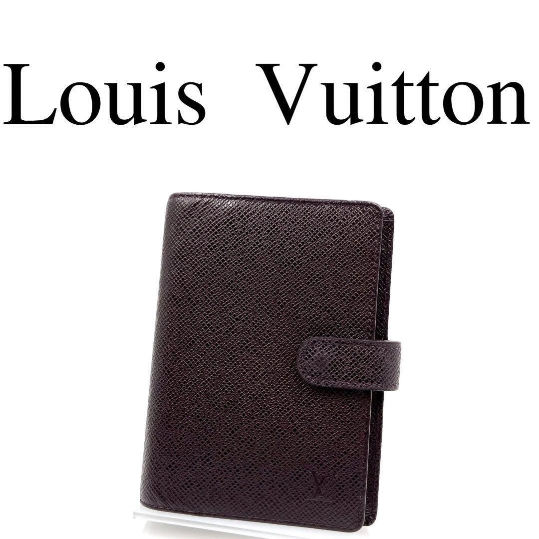 Louis Vuitton ルイヴィトン 手帳カバー タイガ 総柄 レザー_画像1