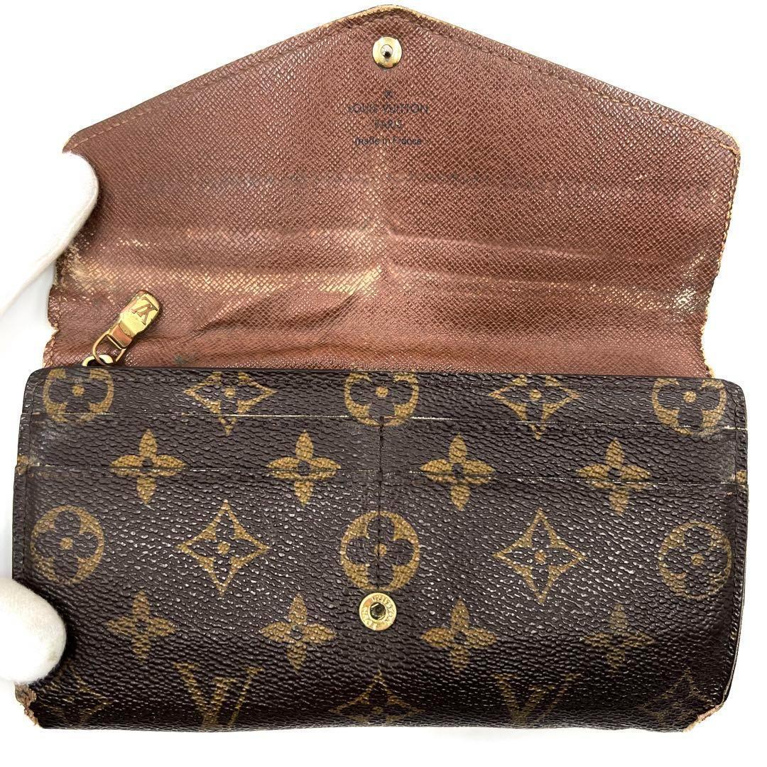 Louis Vuitton ルイヴィトン 長財布 ロゴ金具 ワンポイントロゴ_画像5