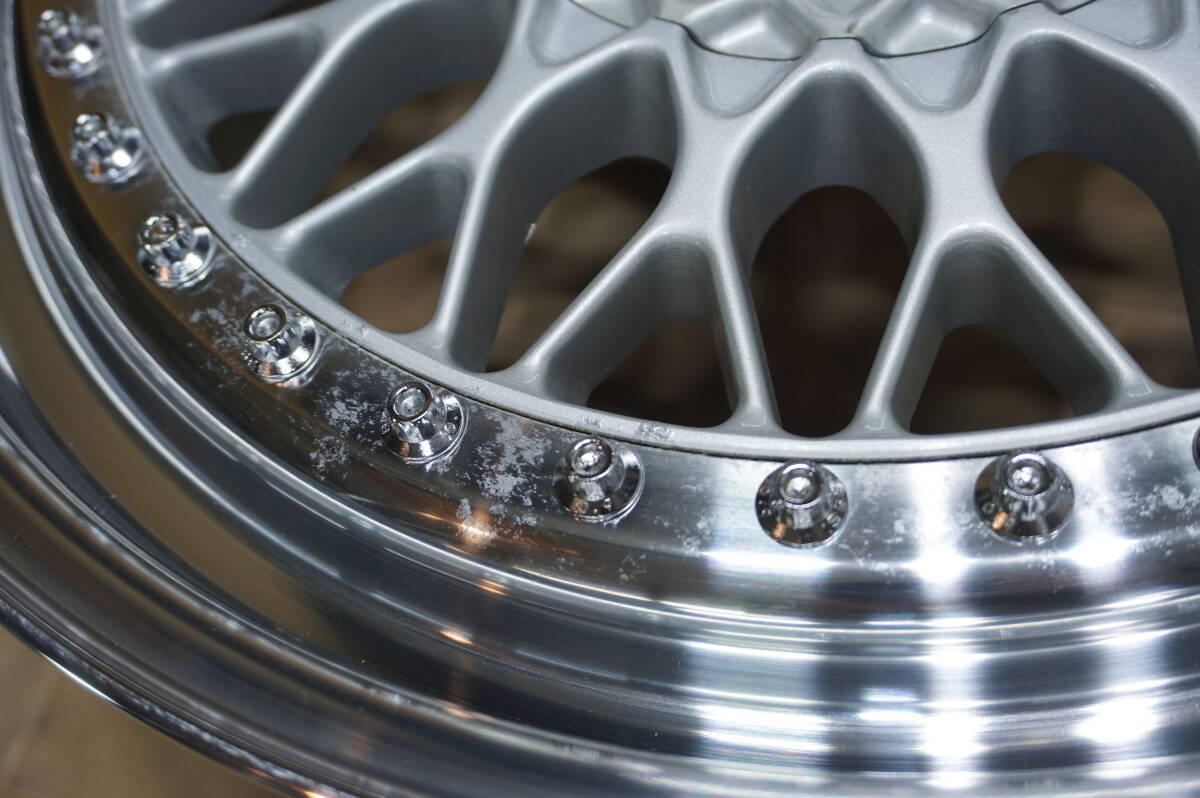 J072【希少】BBS RS320/321 ☆ PCD114.3 8J+43 9J+40 当時物_画像7