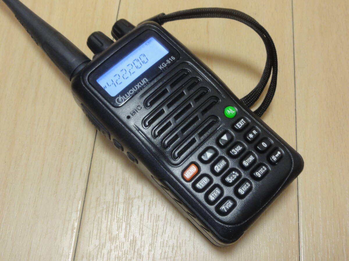 [ used ]WOUXUN 430Mhz obi handy machine KG-816 4W overseas specification goods 400~479.995MHz